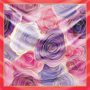 khăn bandana lụa silk họa tiết tự nhiên - Mã 09 24