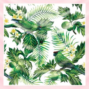 khăn bandana lụa silk họa tiết tự nhiên - Mã 11 26