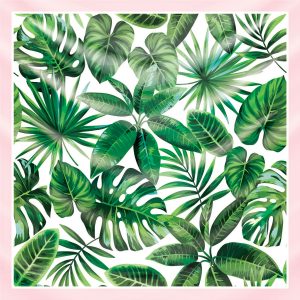 khăn bandana lụa silk họa tiết tự nhiên - Mã 12 26