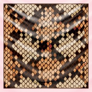 khăn bandana lụa silk họa tiết tự nhiên - Mã 05 26