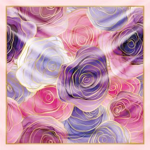 khăn bandana lụa silk họa tiết tự nhiên - Mã 09 26