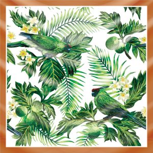 khăn bandana lụa silk họa tiết tự nhiên - Mã 11 28