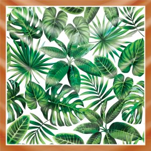 khăn bandana lụa silk họa tiết tự nhiên - Mã 12 28