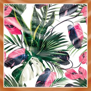 khăn bandana lụa silk họa tiết tự nhiên - Mã 08 28