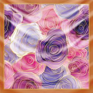 khăn bandana lụa silk họa tiết tự nhiên - Mã 09 28