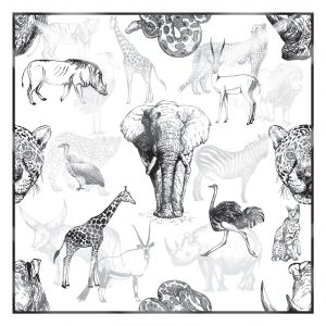 khăn bandana lụa silk họa tiết tự nhiên - Mã 07 30