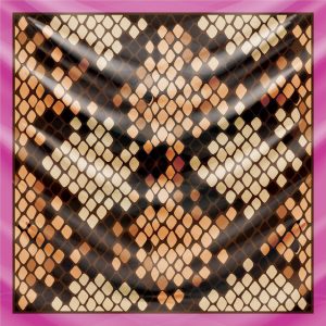 khăn bandana lụa silk họa tiết tự nhiên - Mã 05 32