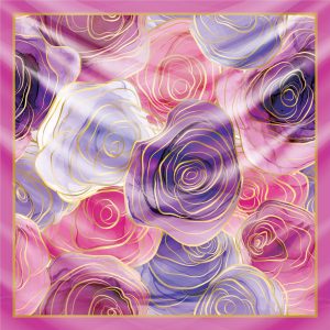 khăn bandana lụa silk họa tiết tự nhiên - Mã 09 32