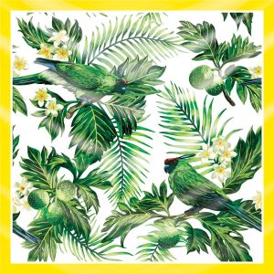 khăn bandana lụa silk họa tiết tự nhiên - Mã 11 34