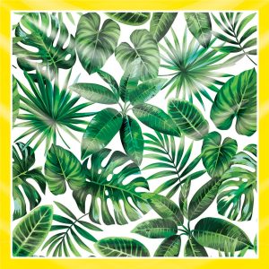 khăn bandana lụa silk họa tiết tự nhiên - Mã 12 34