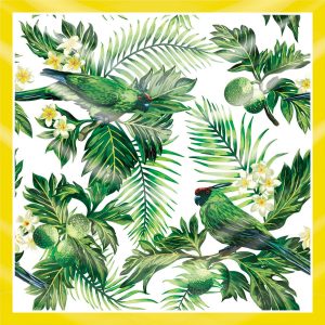 khăn bandana lụa silk họa tiết tự nhiên - Mã 11 36