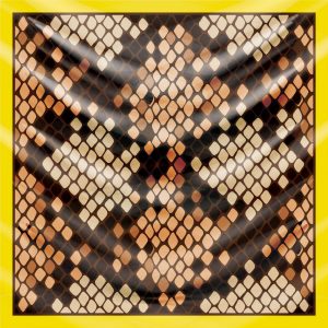 khăn bandana lụa silk họa tiết tự nhiên - Mã 05 36