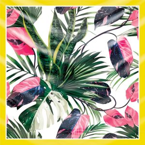 khăn bandana lụa silk họa tiết tự nhiên - Mã 08 36