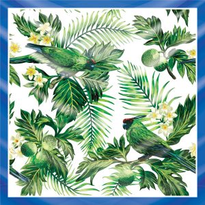 khăn bandana lụa silk họa tiết tự nhiên - Mã 11 38