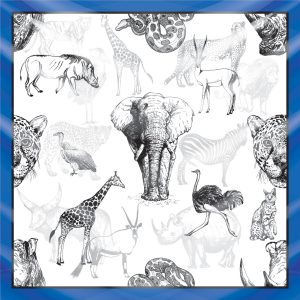 khăn bandana lụa silk họa tiết tự nhiên - Mã 07 38