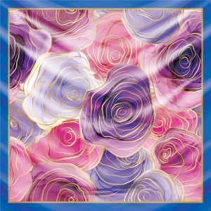 khăn bandana lụa silk họa tiết tự nhiên - Mã 09 38