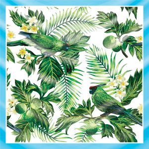 khăn bandana lụa silk họa tiết tự nhiên - Mã 11 40