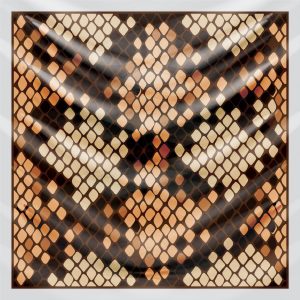 khăn bandana lụa silk họa tiết tự nhiên - Mã 05 42