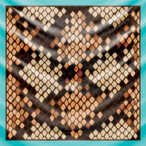 khăn bandana lụa silk họa tiết tự nhiên - Mã 05 46