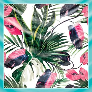 khăn bandana lụa silk họa tiết tự nhiên - Mã 08 46