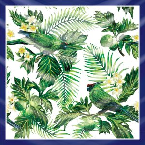 khăn bandana lụa silk họa tiết tự nhiên - Mã 11 48