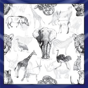 khăn bandana lụa silk họa tiết tự nhiên - Mã 07 48