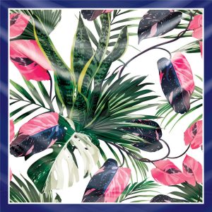 khăn bandana lụa silk họa tiết tự nhiên - Mã 08 48