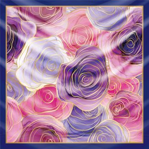 khăn bandana lụa silk họa tiết tự nhiên - Mã 09 48